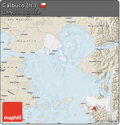 Classic Style Map of Calbuco (Is.)