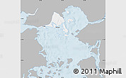 Gray Map of Calbuco (Is.), single color outside