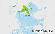 Physical Map of Calbuco (Is.), single color outside