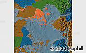 Political Map of Calbuco (Is.), darken