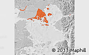 Political Map of Calbuco (Is.), lighten, desaturated