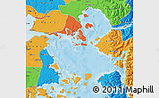Political Map of Calbuco (Is.)