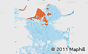 Political Map of Calbuco (Is.), single color outside