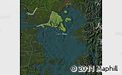 Satellite Map of Calbuco (Is.), darken
