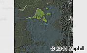Satellite Map of Calbuco (Is.), darken, semi-desaturated