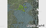 Satellite Map of Calbuco (Is.), semi-desaturated