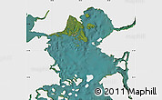 Satellite Map of Calbuco (Is.), single color outside
