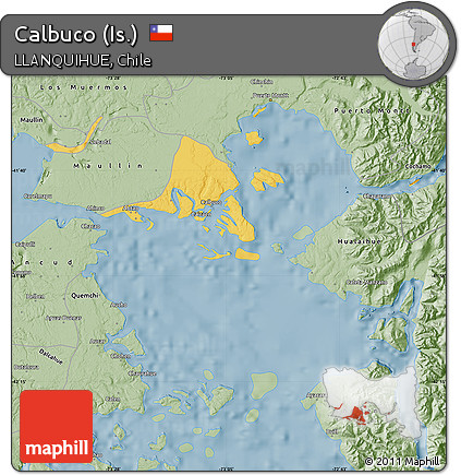 Savanna Style Map of Calbuco (Is.)