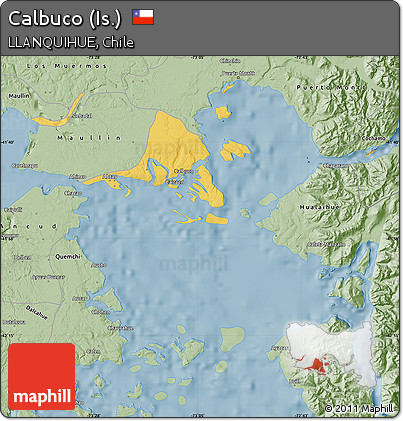 Savanna Style Map of Calbuco (Is.)