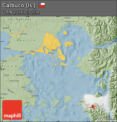 Savanna Style Map of Calbuco (Is.)