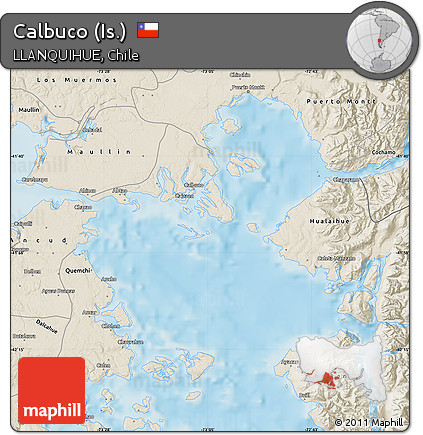 Shaded Relief Map of Calbuco (Is.)