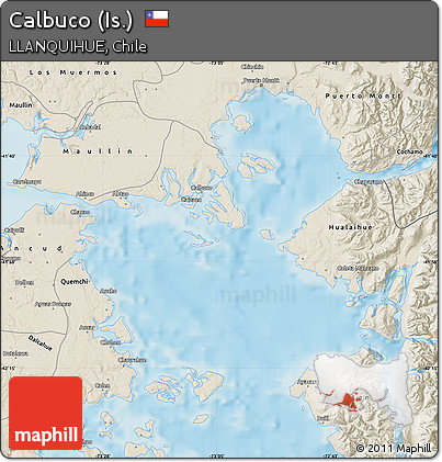 Shaded Relief Map of Calbuco (Is.)