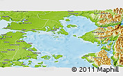 Physical Panoramic Map of Calbuco (Is.)