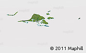 Satellite Panoramic Map of Calbuco (Is.), cropped outside