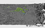Satellite Panoramic Map of Calbuco (Is.), desaturated