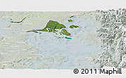 Satellite Panoramic Map of Calbuco (Is.), lighten