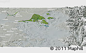 Satellite Panoramic Map of Calbuco (Is.), lighten, semi-desaturated