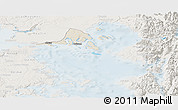 Shaded Relief Panoramic Map of Calbuco (Is.), lighten