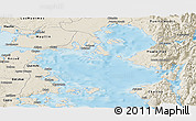 Shaded Relief Panoramic Map of Calbuco (Is.)