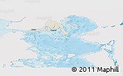 Shaded Relief Panoramic Map of Calbuco (Is.), single color outside