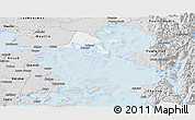 Silver Style Panoramic Map of Calbuco (Is.)