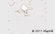 Classic Style Simple Map of Calbuco (Is.), cropped outside