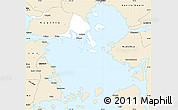 Classic Style Simple Map of Calbuco (Is.)