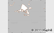 Gray Simple Map of Calbuco (Is.), cropped outside