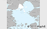 Gray Simple Map of Calbuco (Is.)
