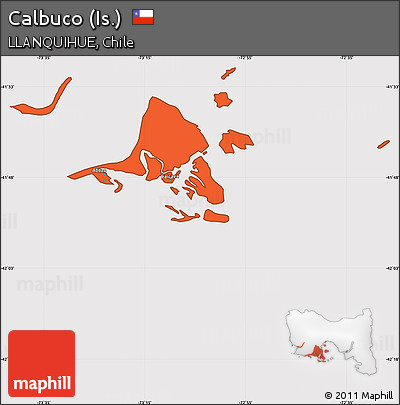 Political Simple Map of Calbuco (Is.), cropped outside