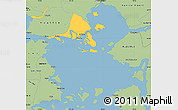 Savanna Style Simple Map of Calbuco (Is.)