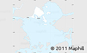 Silver Style Simple Map of Calbuco (Is.), single color outside