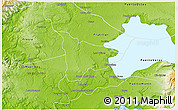 Physical 3D Map of LLanquihue