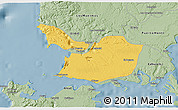 Savanna Style 3D Map of Maullin