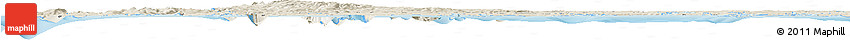 Shaded Relief Horizon Map of Maullin Shaded Relief Horizon Map of Maullin
