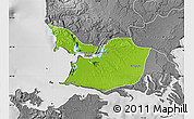 Physical Map of Maullin, desaturated