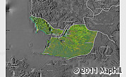 Satellite Map of Maullin, desaturated