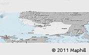 Gray Panoramic Map of Maullin