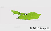 Physical Panoramic Map of Maullin, cropped outside