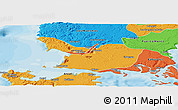 Political Panoramic Map of Maullin
