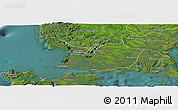 Satellite Panoramic Map of Maullin