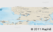 Shaded Relief Panoramic Map of Maullin