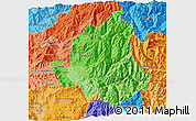 Political Shades 3D Map of LOS ANDES