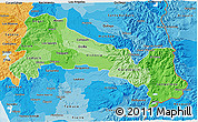 Political Shades 3D Map of MALLECO
