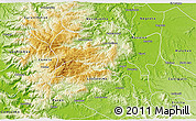 Physical 3D Map of Angol