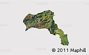 Satellite 3D Map of Angol, cropped outside
