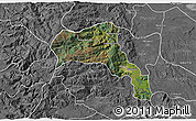 Satellite 3D Map of Angol, desaturated