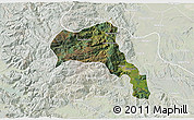 Satellite 3D Map of Angol, lighten
