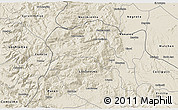 Shaded Relief 3D Map of Angol