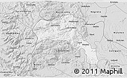 Silver Style 3D Map of Angol
